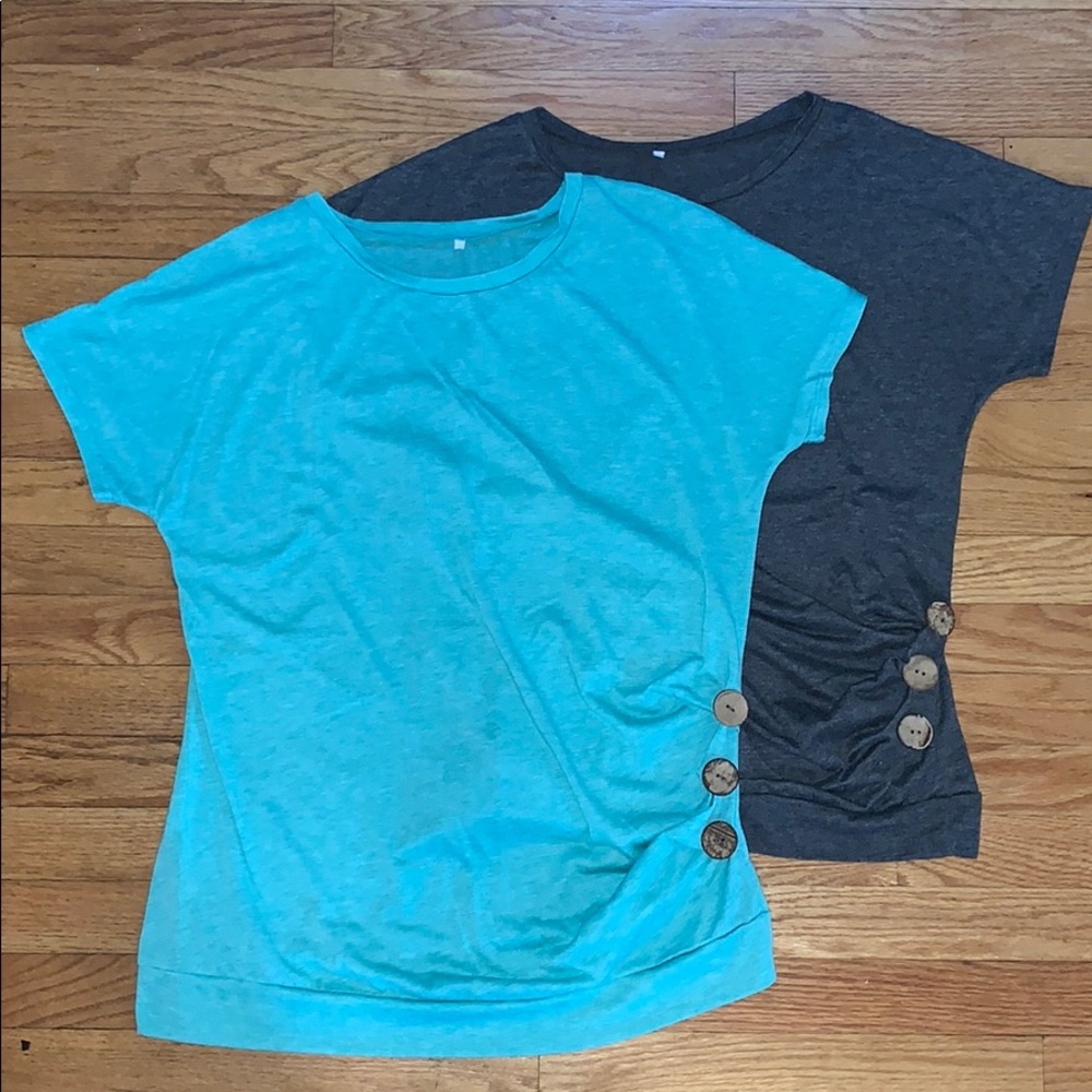 2 Rouched side T’s.